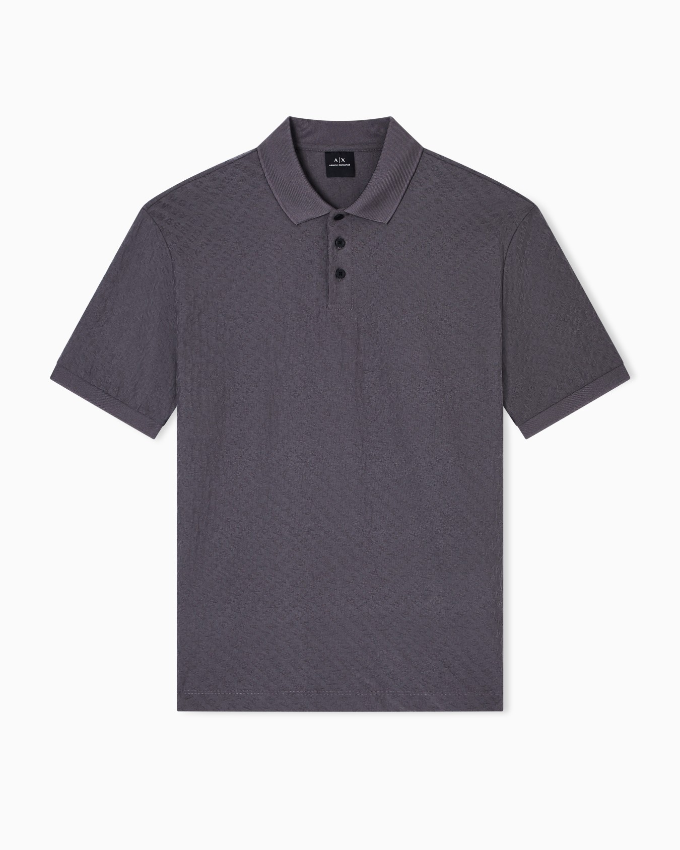 Regular fit polo shirt with allover logo Slide 0