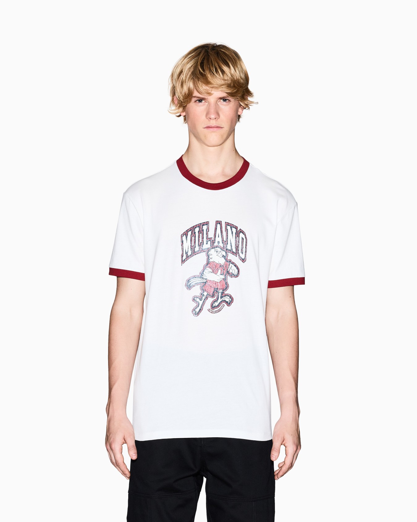 Regular fit T-shirt with eagle Slide 3