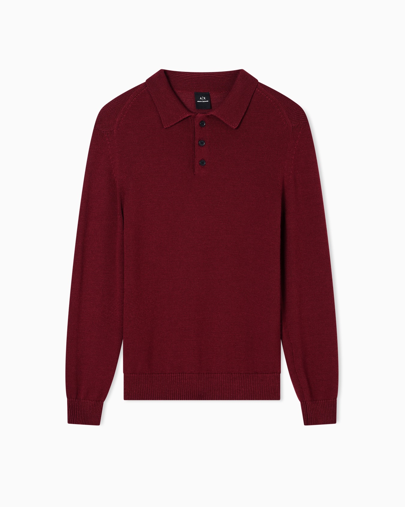 Wool and cotton knitted polo shirt Slide 0