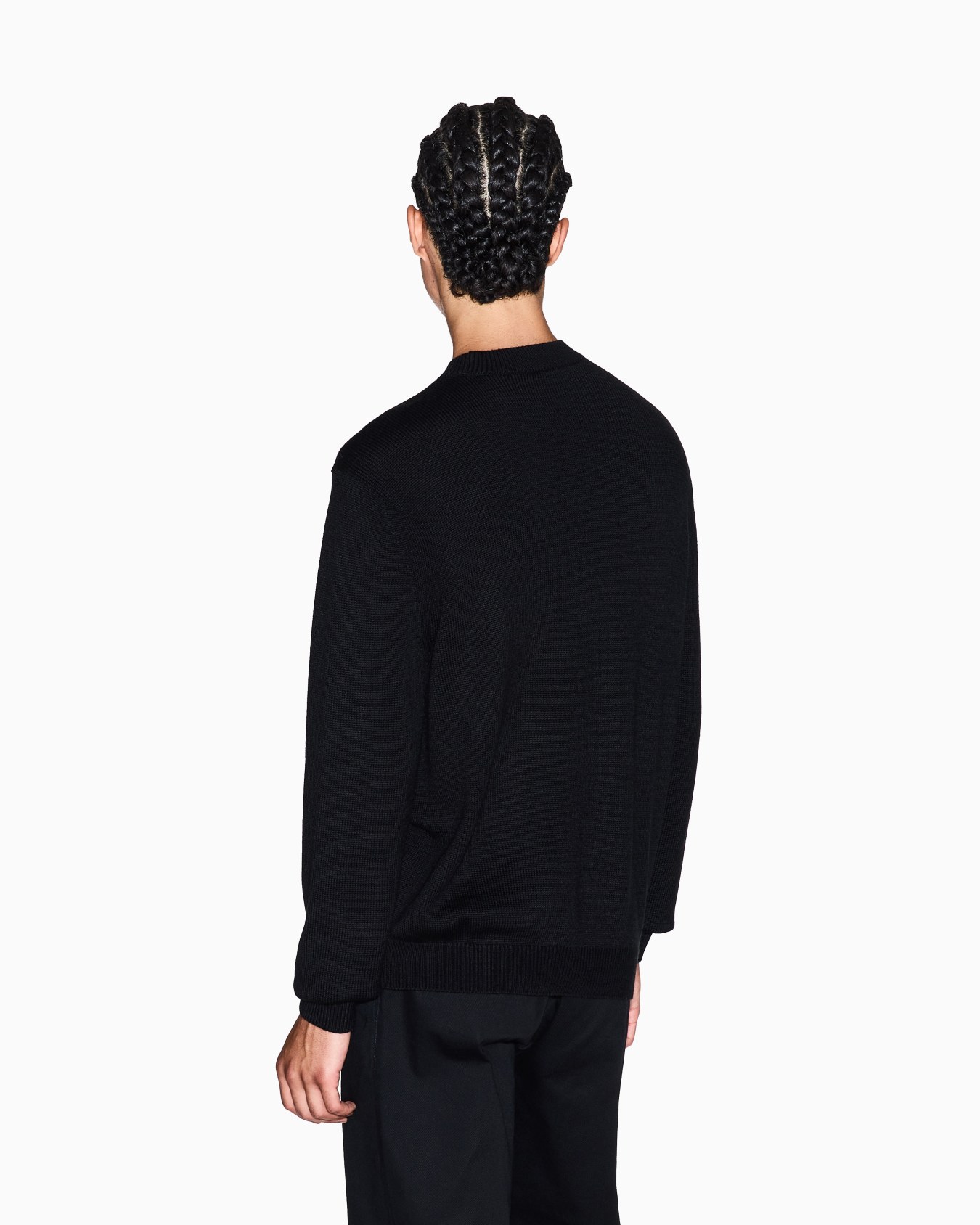 Wool and cotton crew neck sweater Slide 2