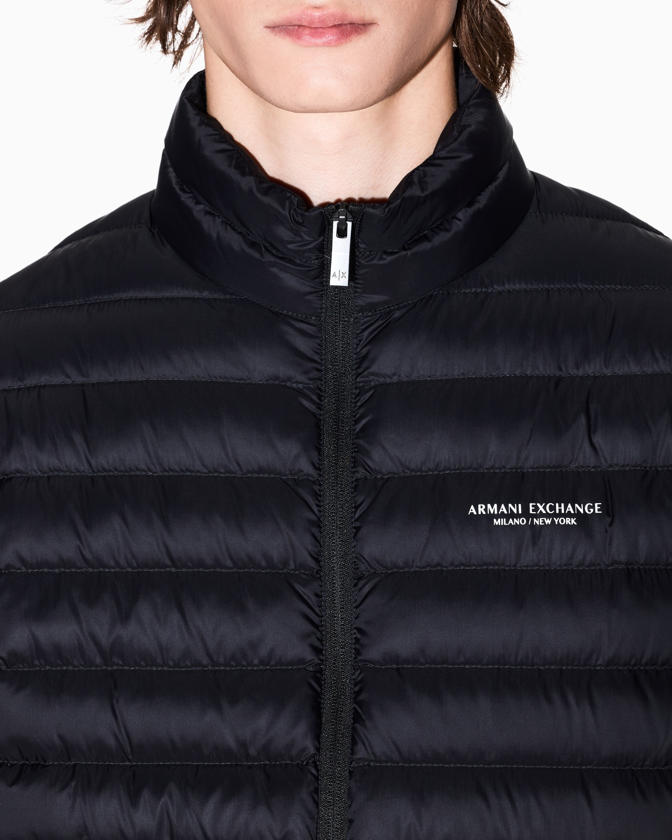 Quilted full zip down jacket Slide 5