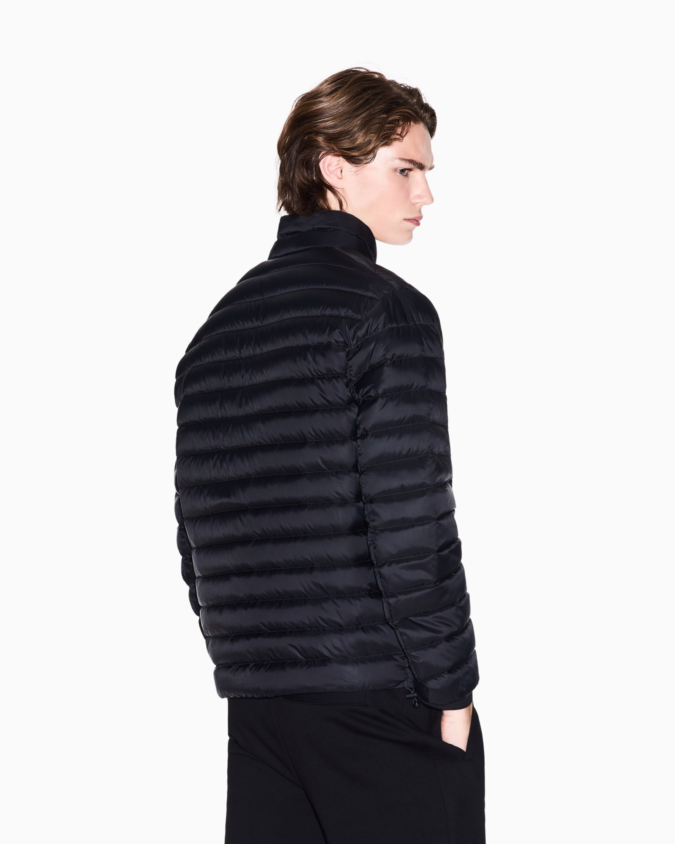 Quilted full zip down jacket Slide 3