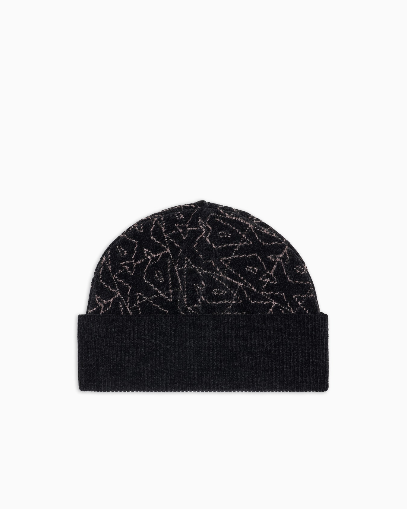 Cappello a cuffietta con logo allover Slide 1