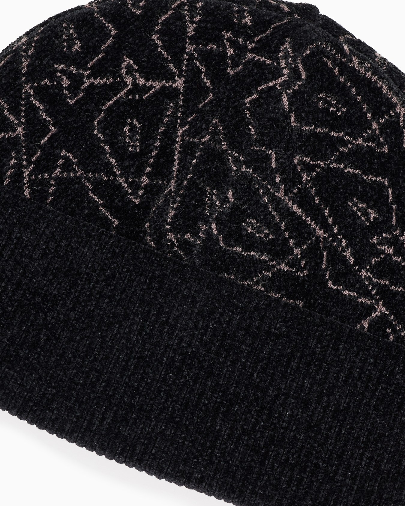 Cappello a cuffietta con logo allover Slide 2