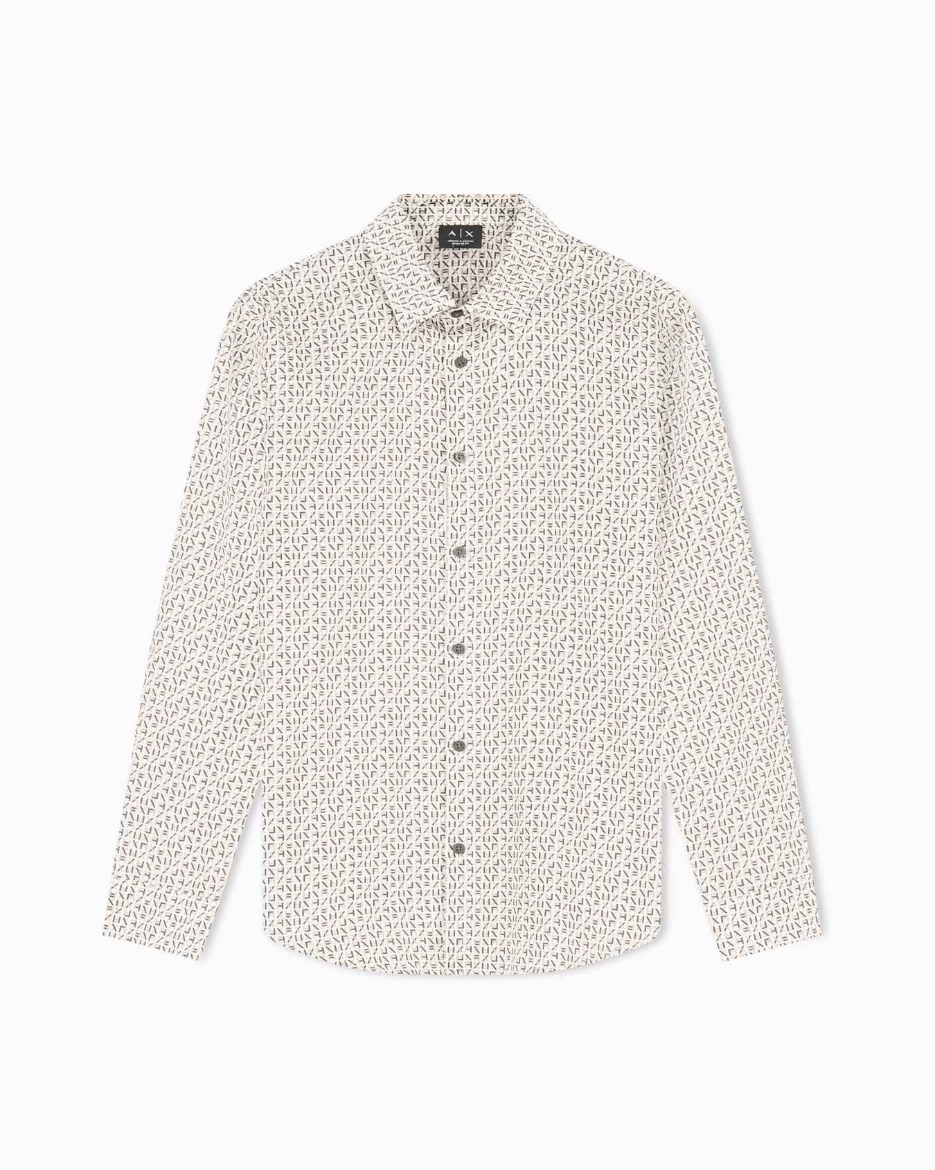 Regular fit shirt with lettering logo Slide 0