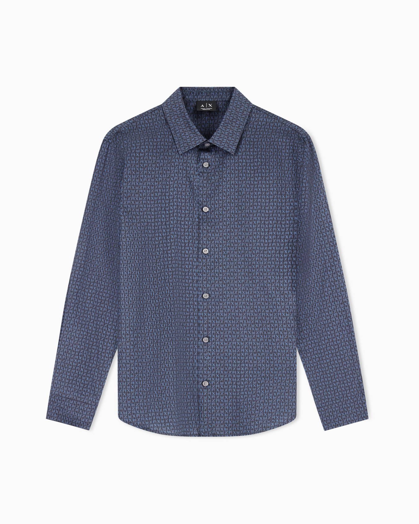 Regular fit shirt with lettering logo Slide 0