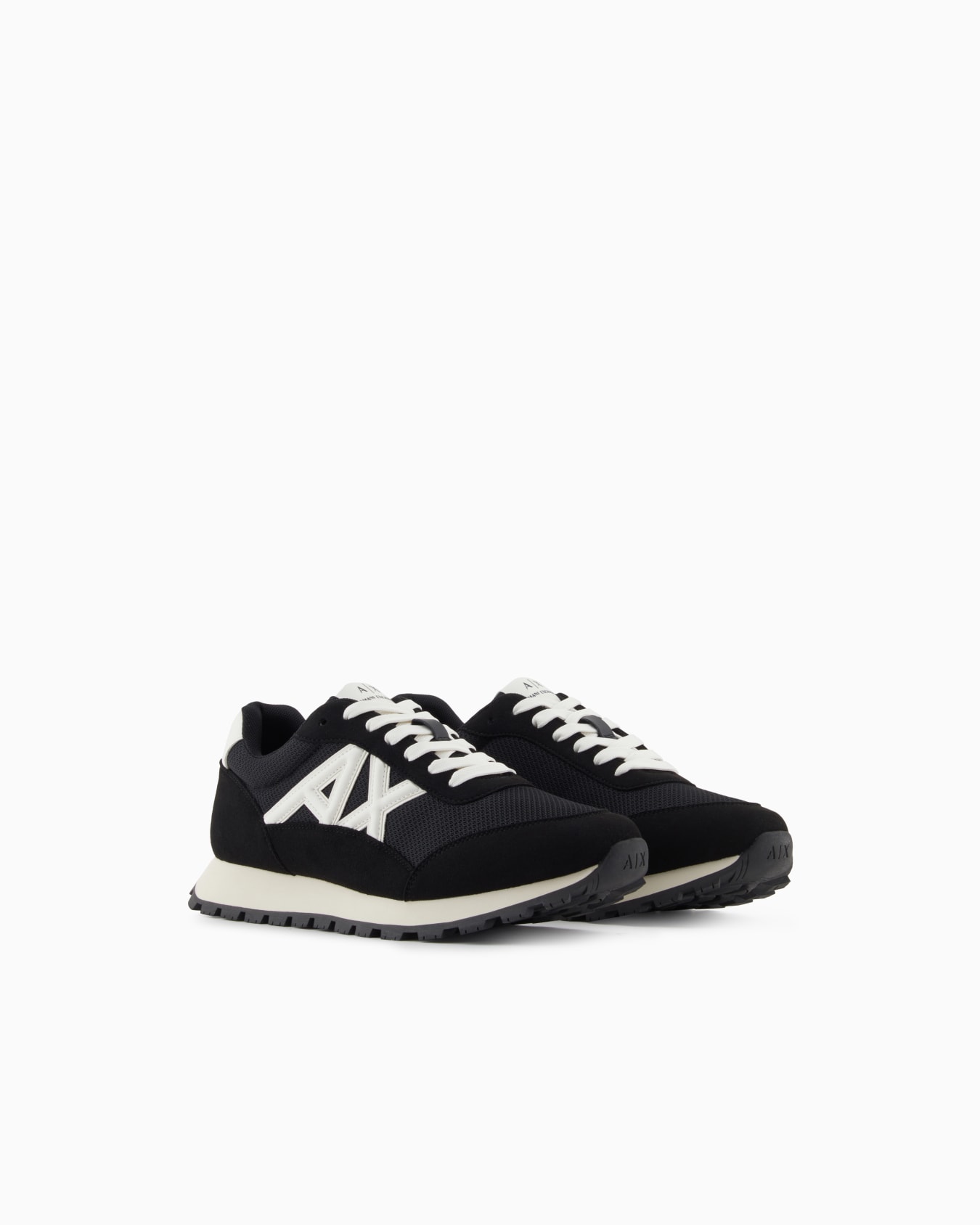 Sneakers con logo a contrasto Slide 1
