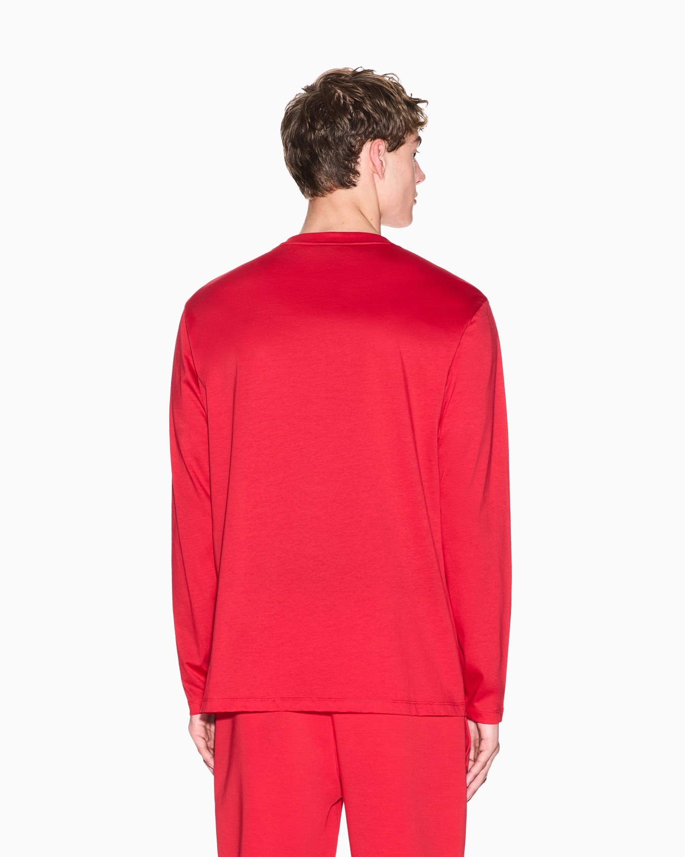 Long-sleeved T-shirt in mercerized cotton Slide 2