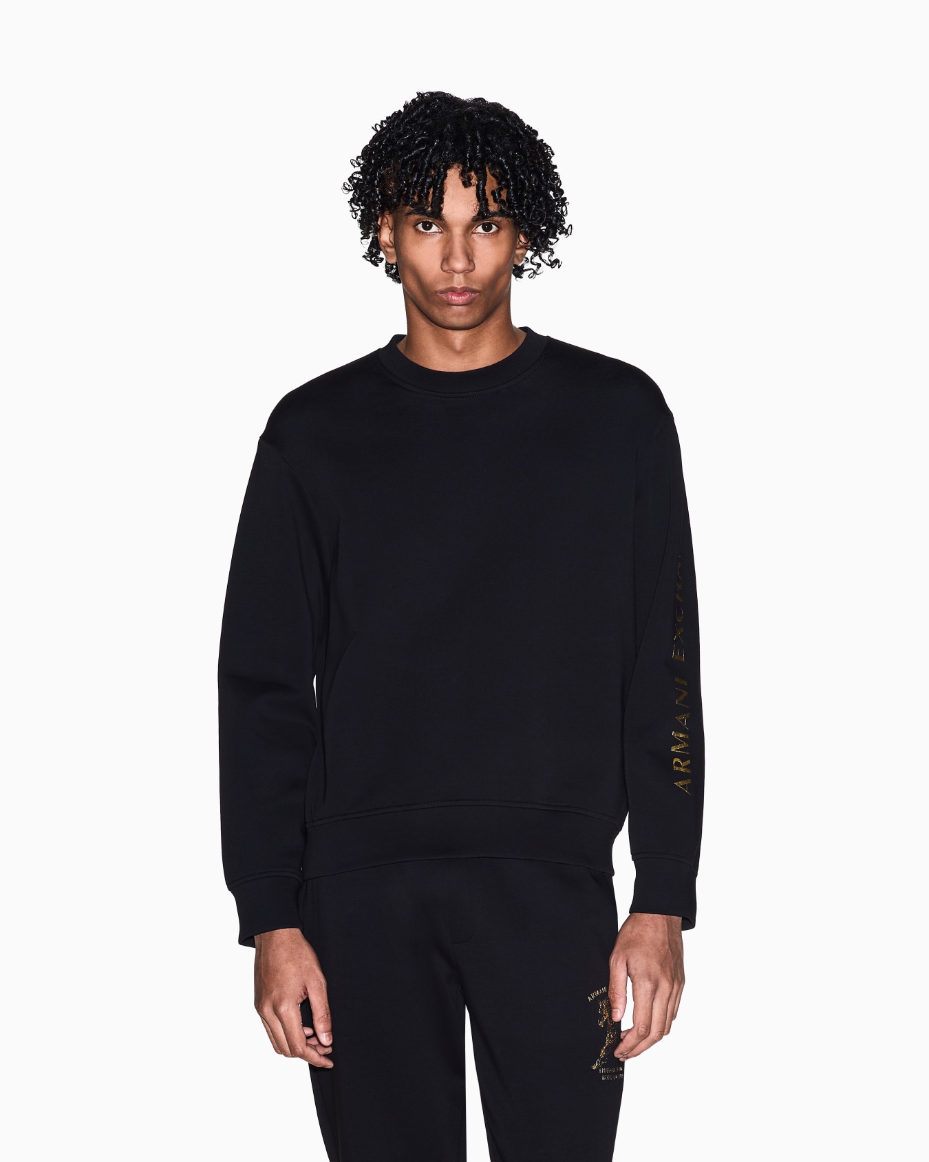 Long-sleeved T-shirt in mercerized cotton Slide 3