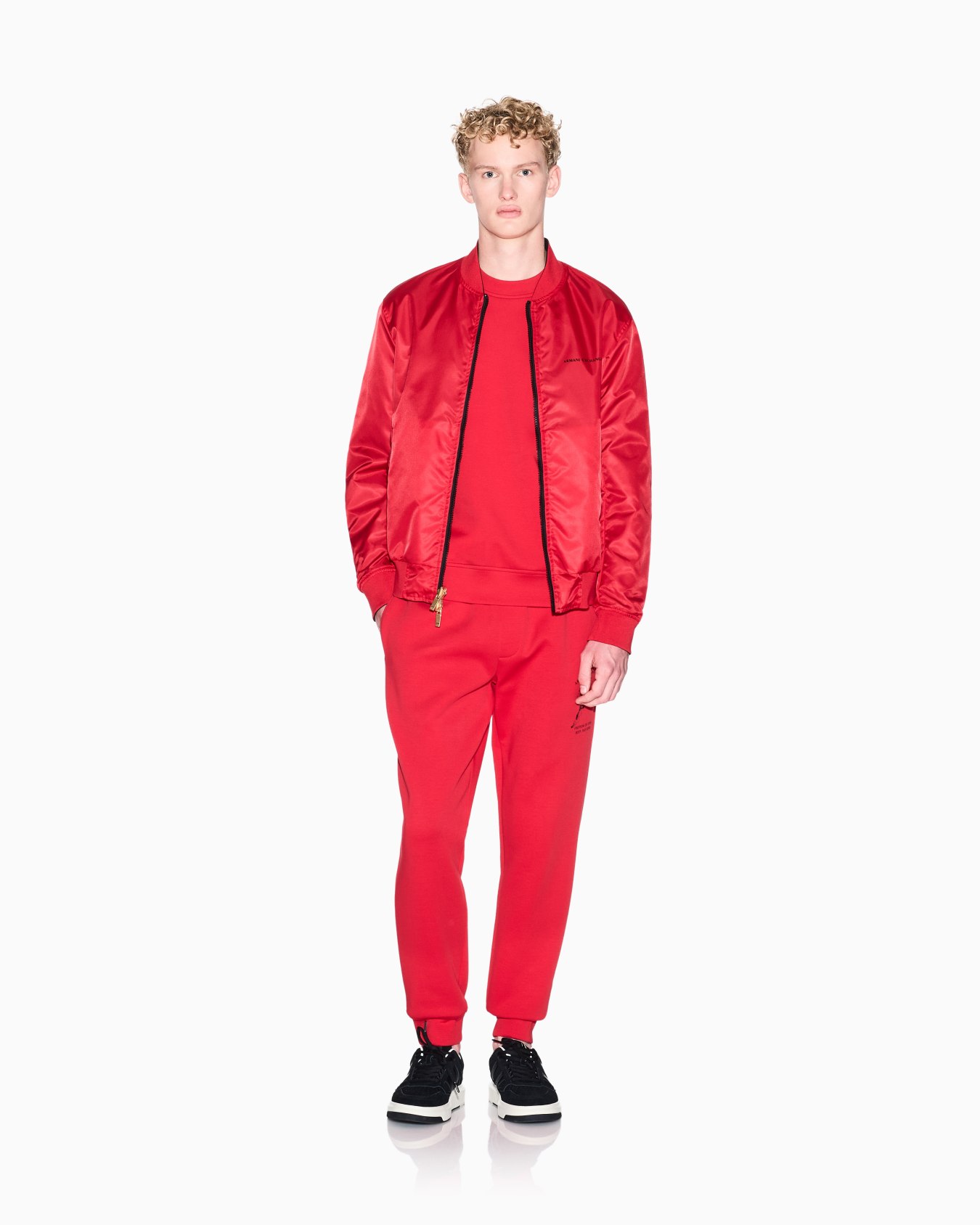 Stretch bonded cotton sweatshirt Slide 1