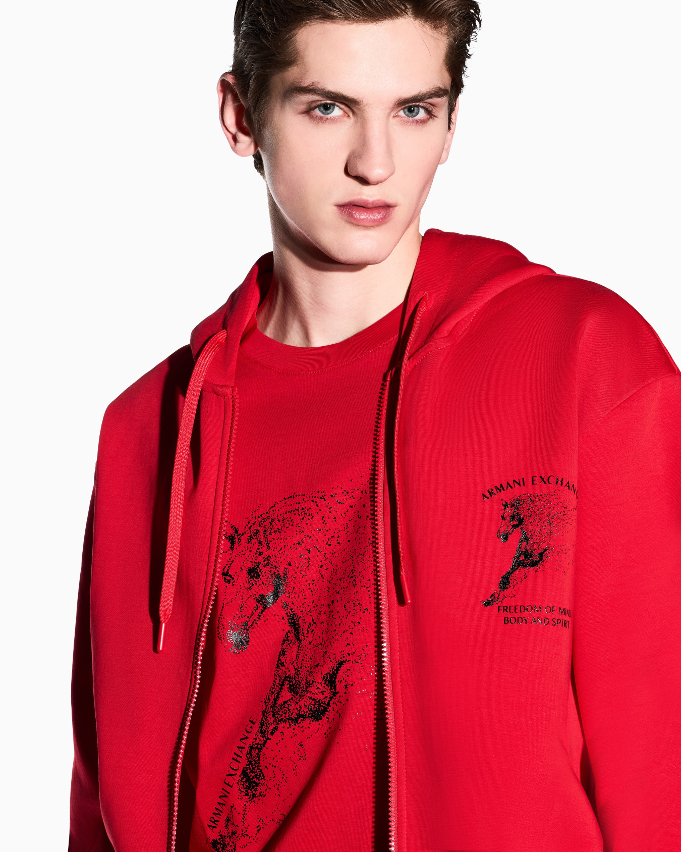 Stretch bonded cotton sweatshirt Slide 5