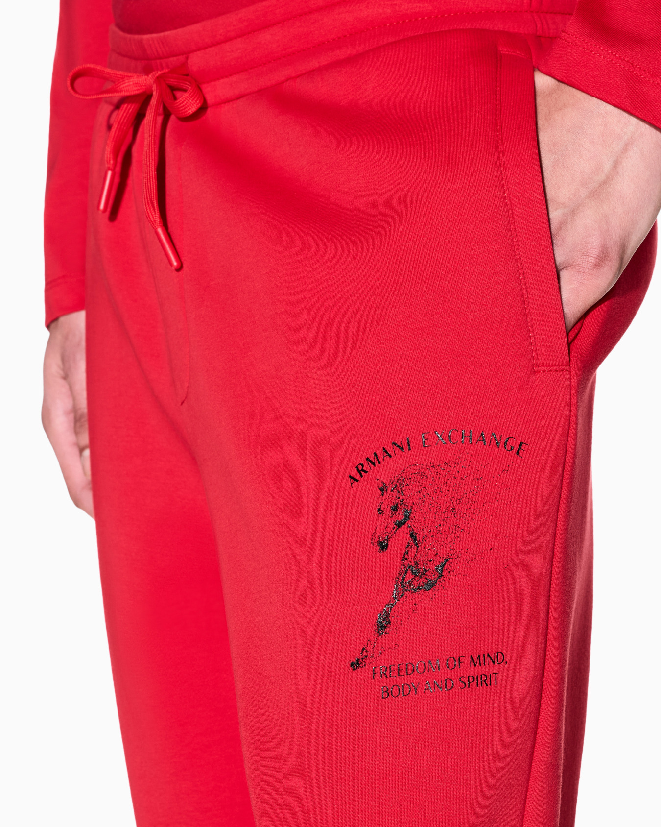 Jogger trousers in bonded fabric Slide 4