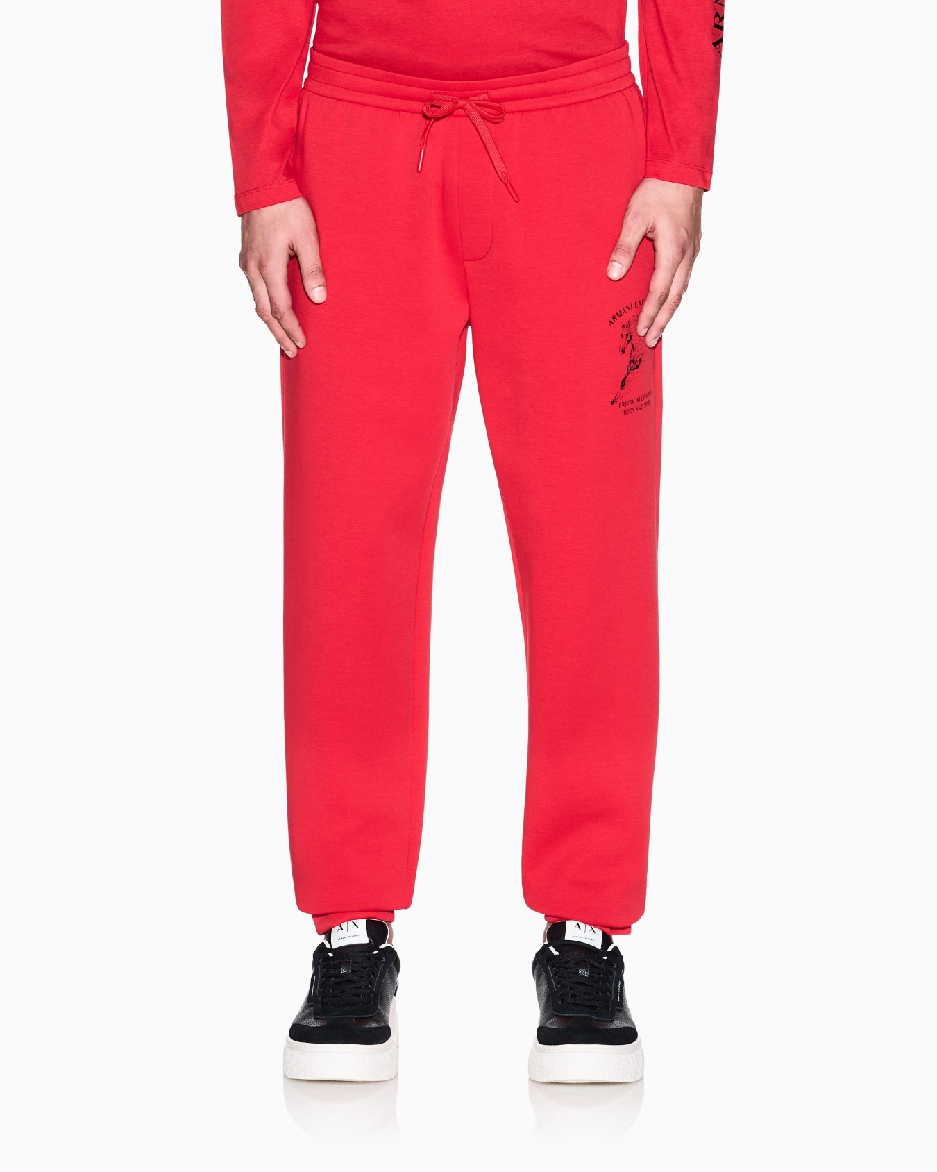 Jogger trousers in bonded fabric Slide 3