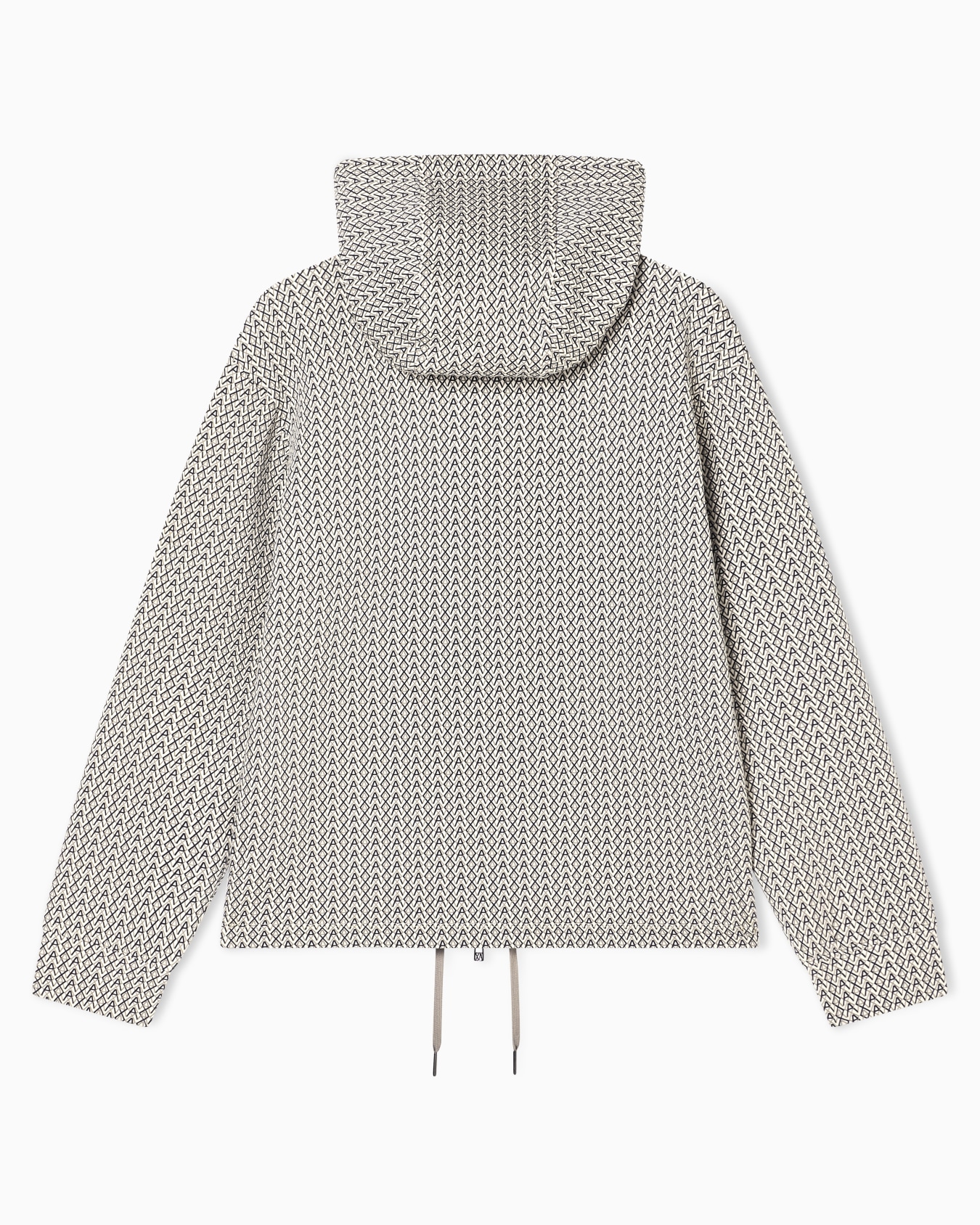 オールオーバーロゴ ジップアップフーデッドスウェットシャツ スライドする 2