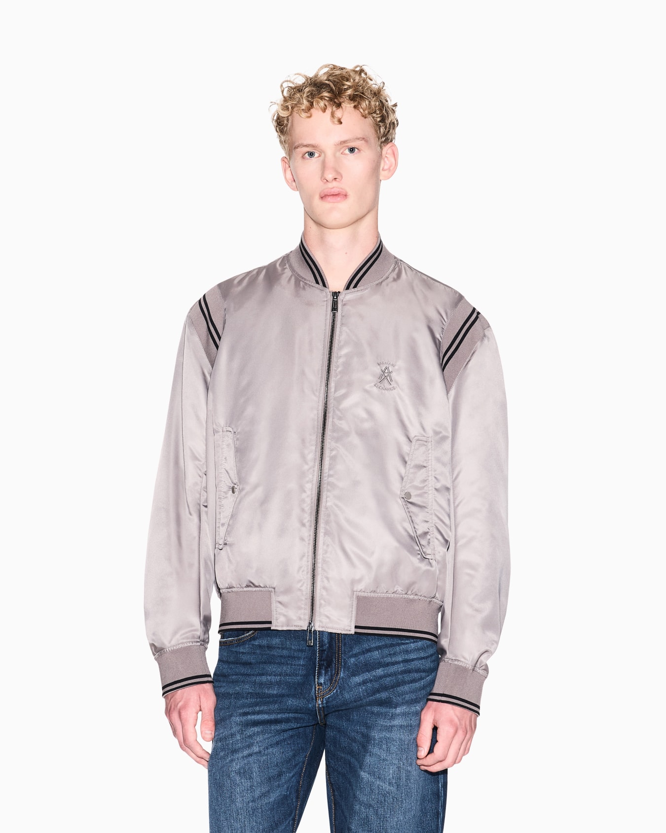 Satin nylon blouson Slide 3