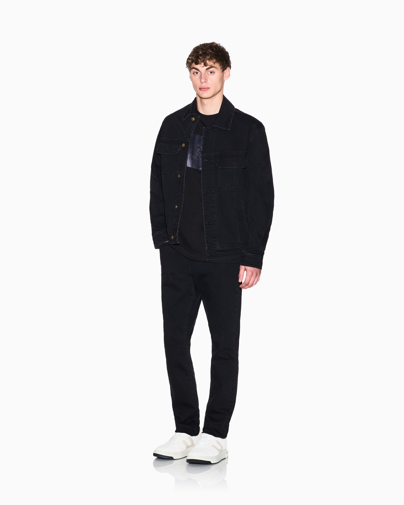 Cotton denim jacket Slide 1