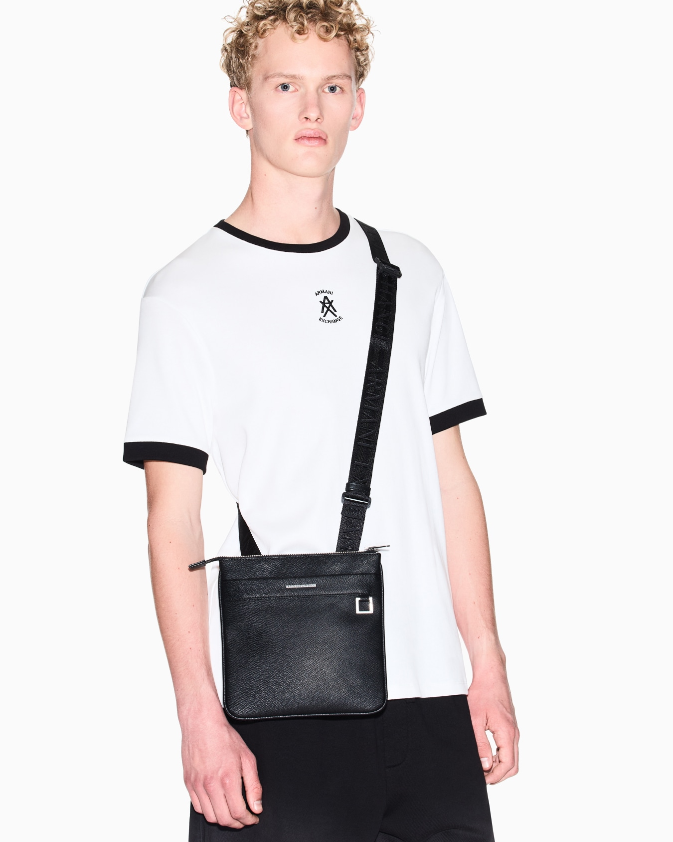 Crossbody bag in technical fabric Slide 5