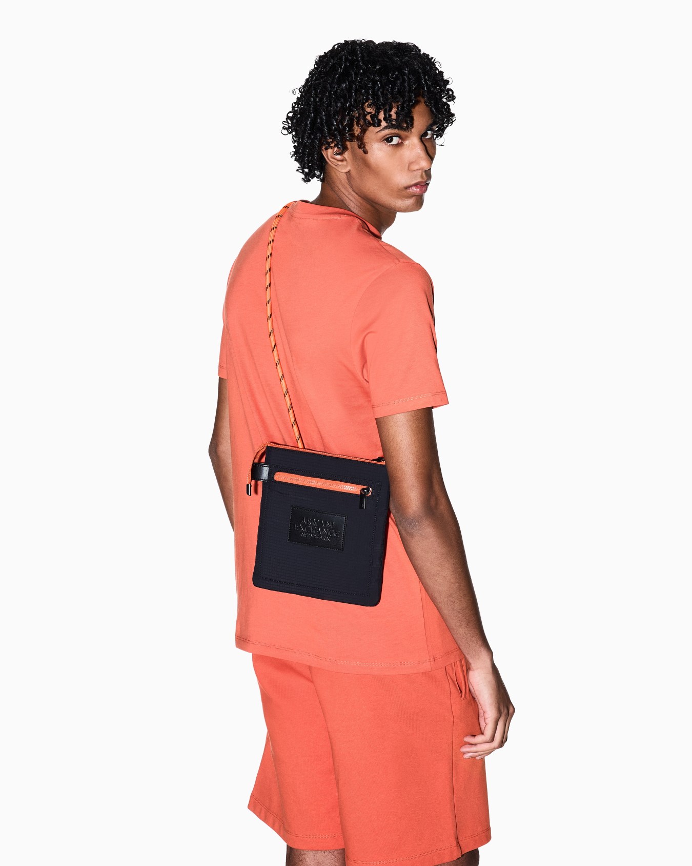 Crossbody bag in technical fabric Slide 5