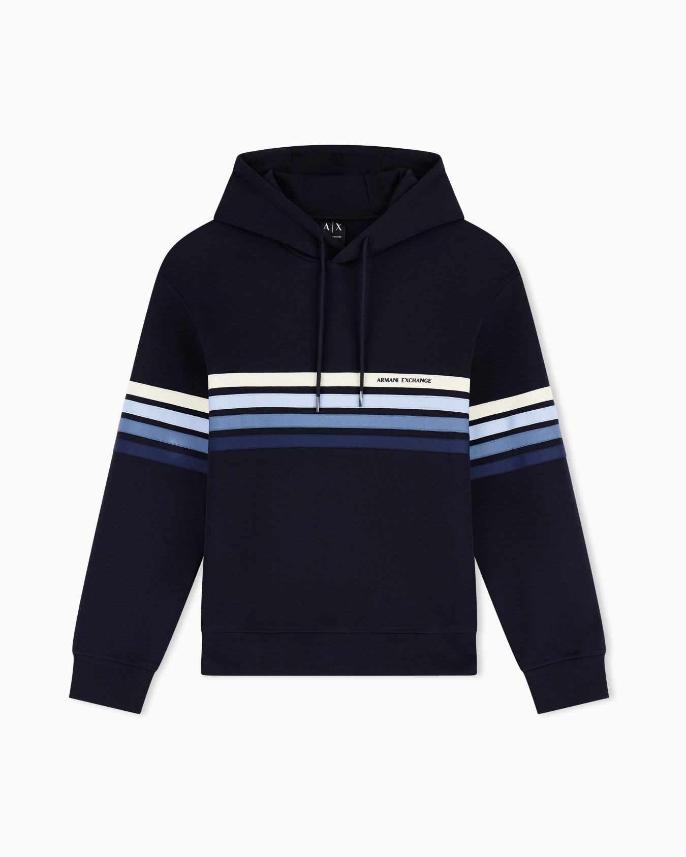 Structured Hoodie in Technical Stretch Cotton Slide 0
