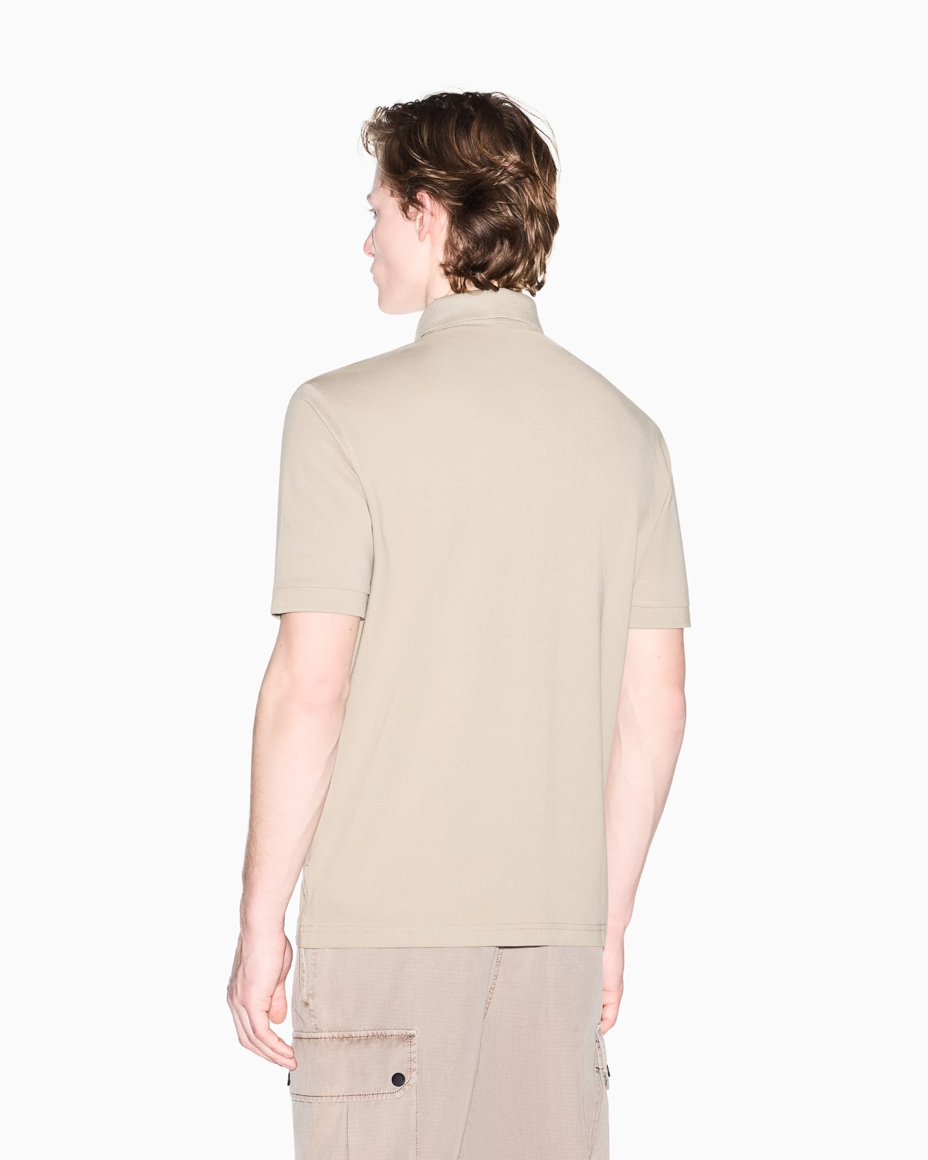 Basic Cotton Piqué Polo Shirt Slide 3