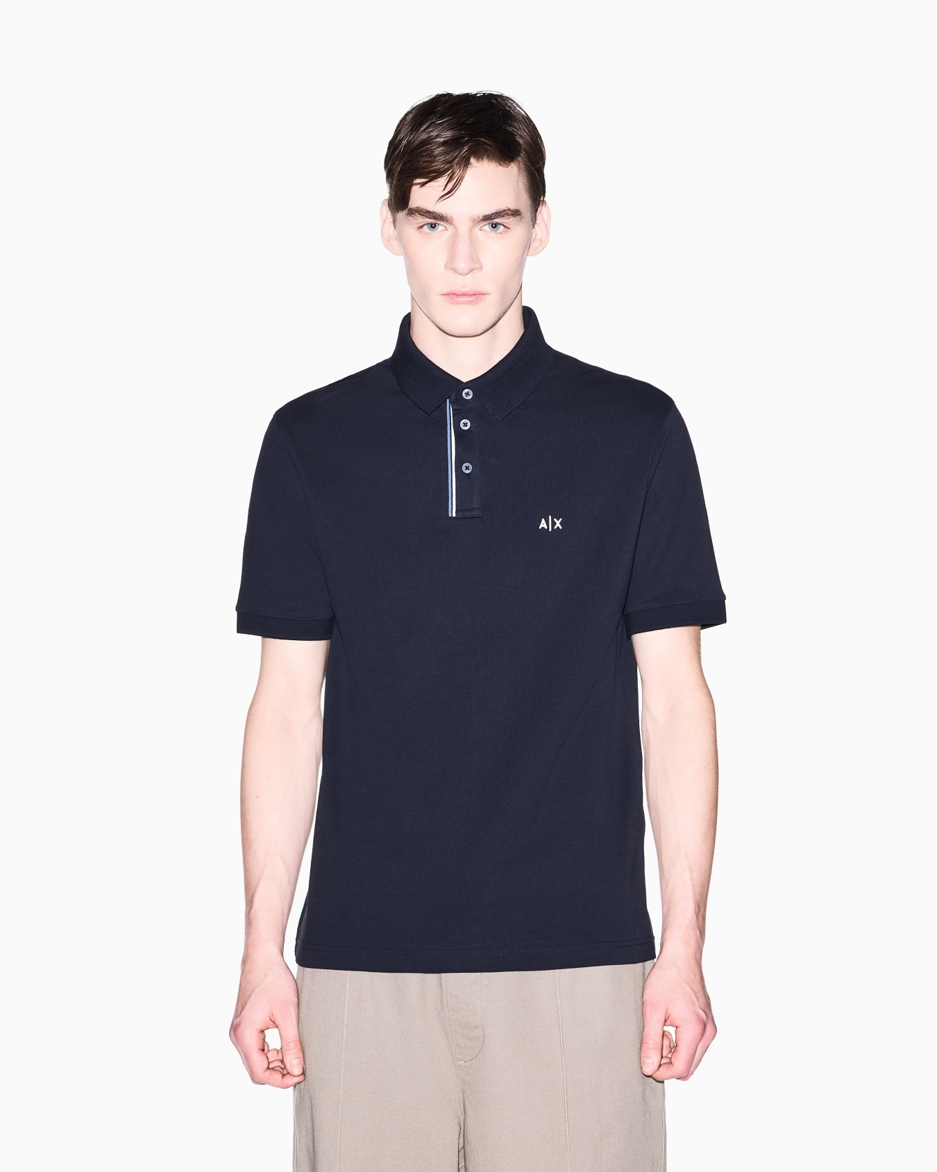 Basic Cotton Piqué Polo Shirt Slide 3