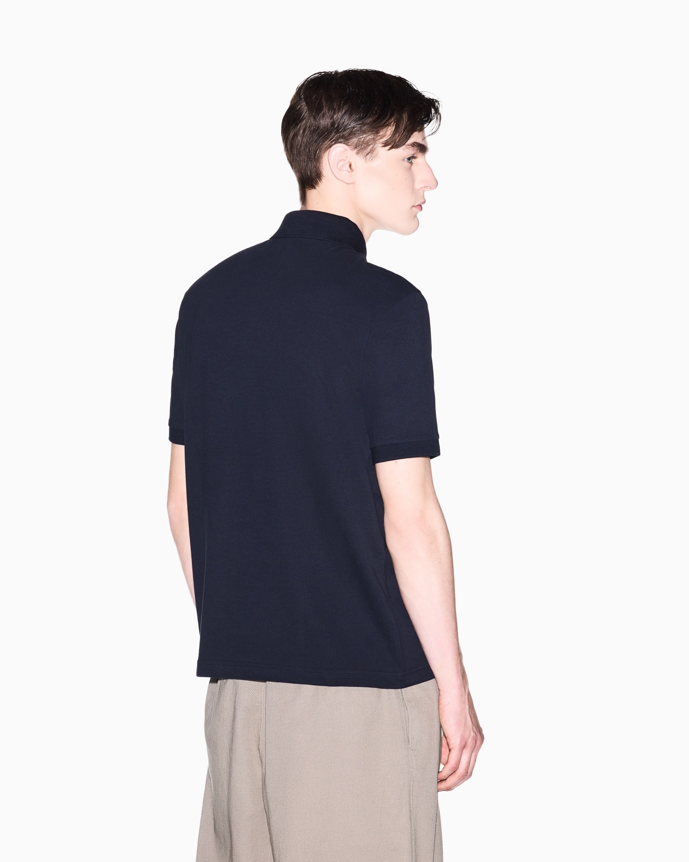Basic Cotton Piqué Polo Shirt Slide 2