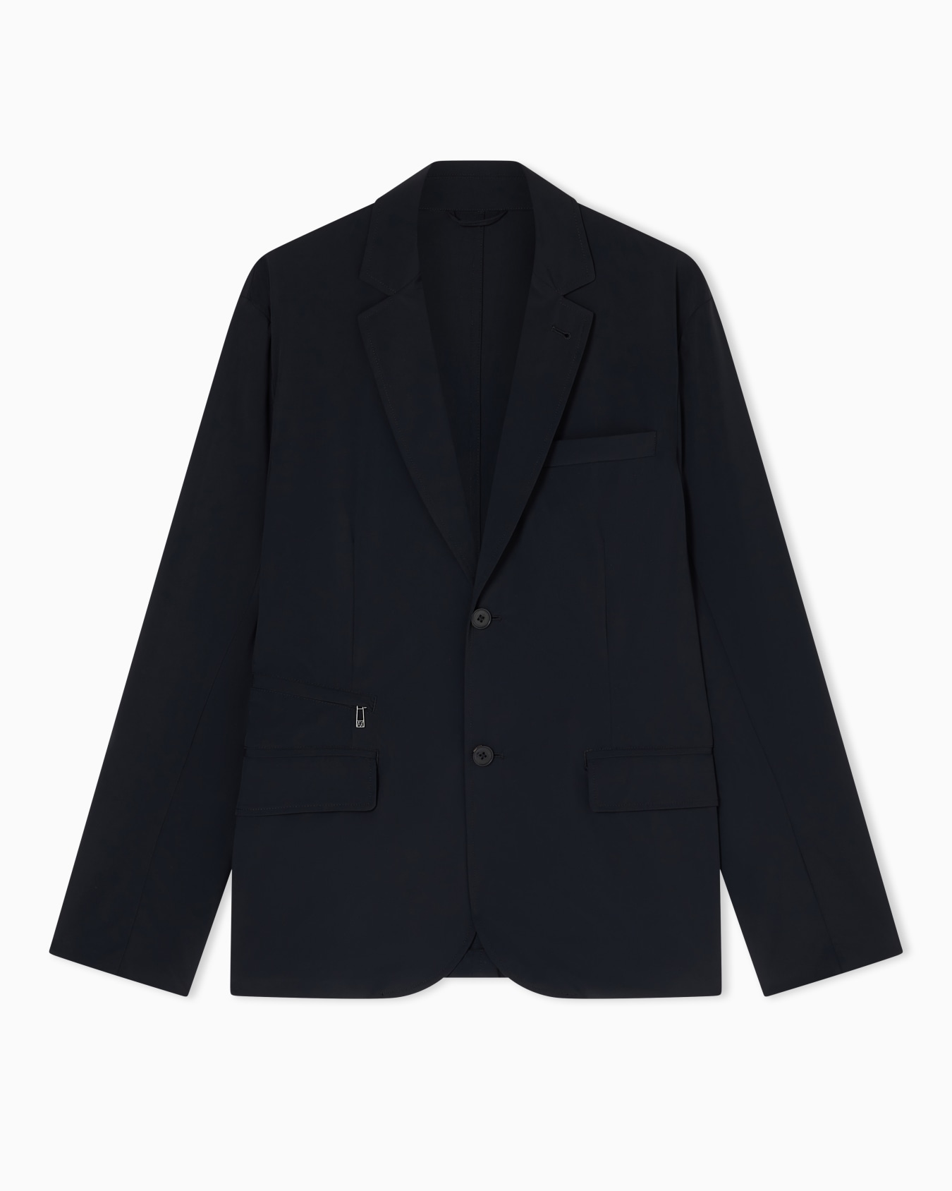 ジップポケットディテール シングルブレストジャケット スライドする 0