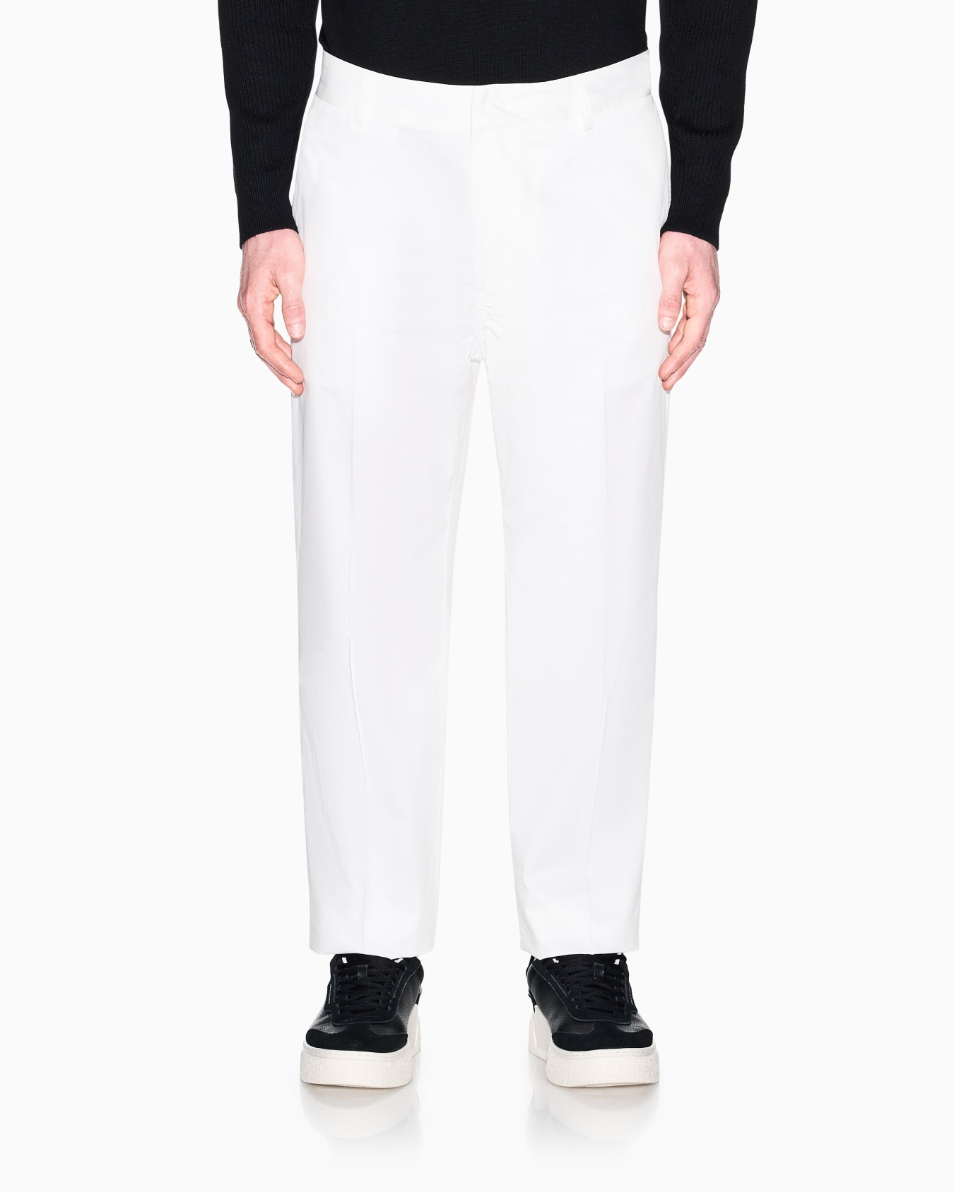 コットンツイル パンツ スライドする 2