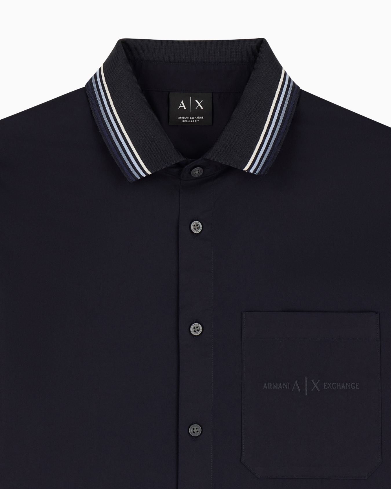 Casual Shirt in Cotton Twill with Delicate Texture Slide 3