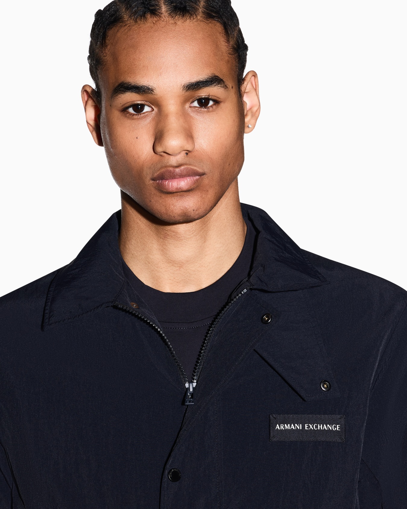 AXロゴ ナイロン シャツブルゾン スライドする 4