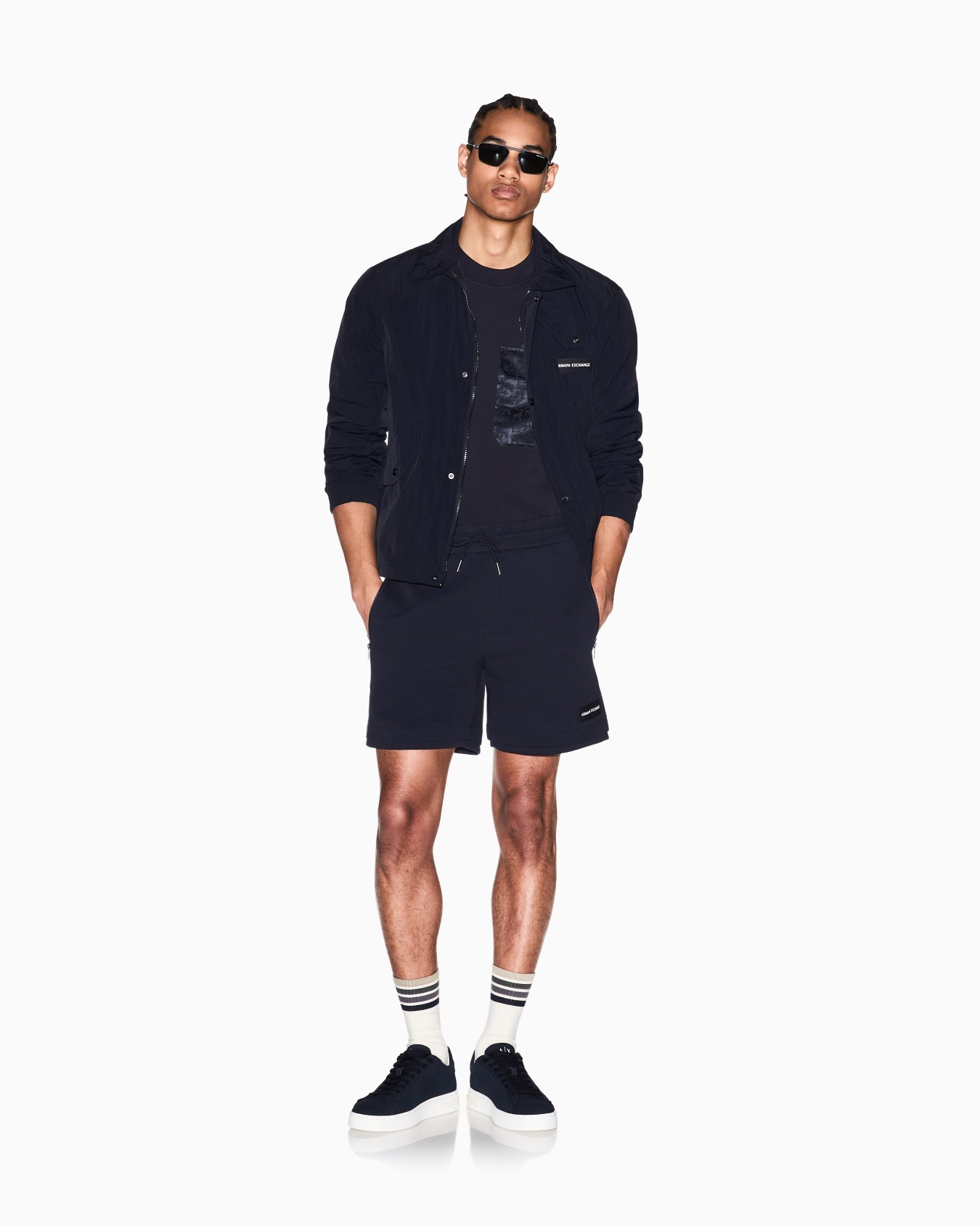 AXロゴ ナイロン シャツブルゾン スライドする 1