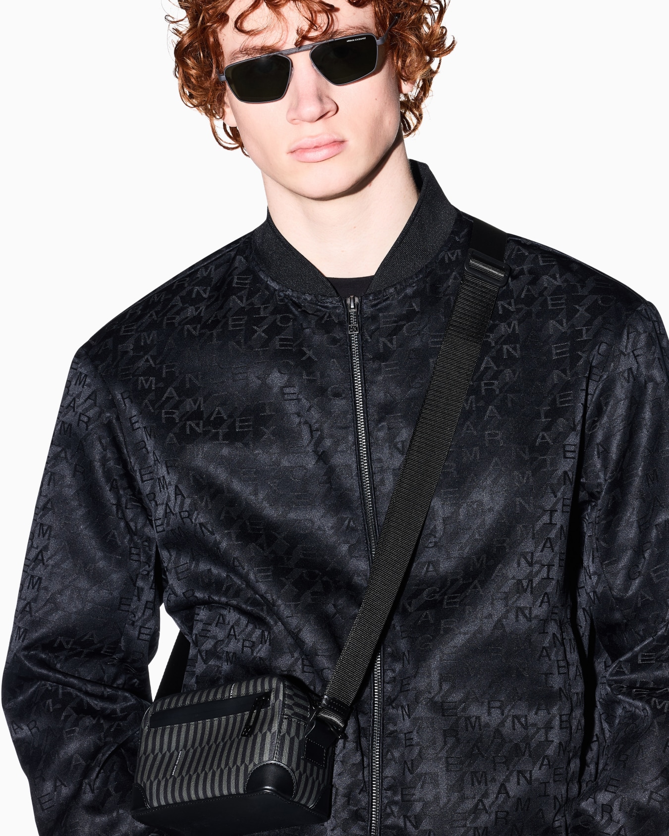 ジオメトリックプリント ショルダーバッグ スライドする 5