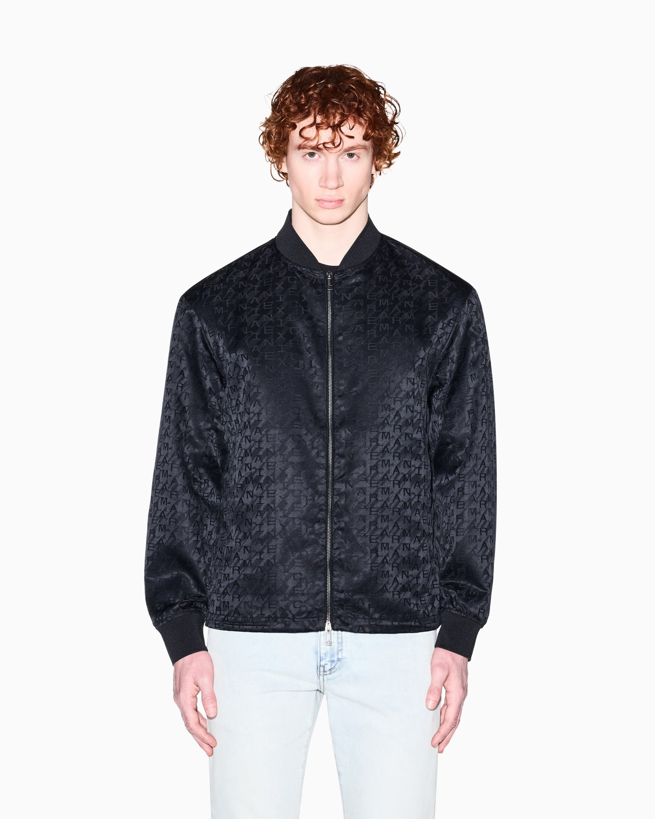 Blouson in mixed fabric Slide 2