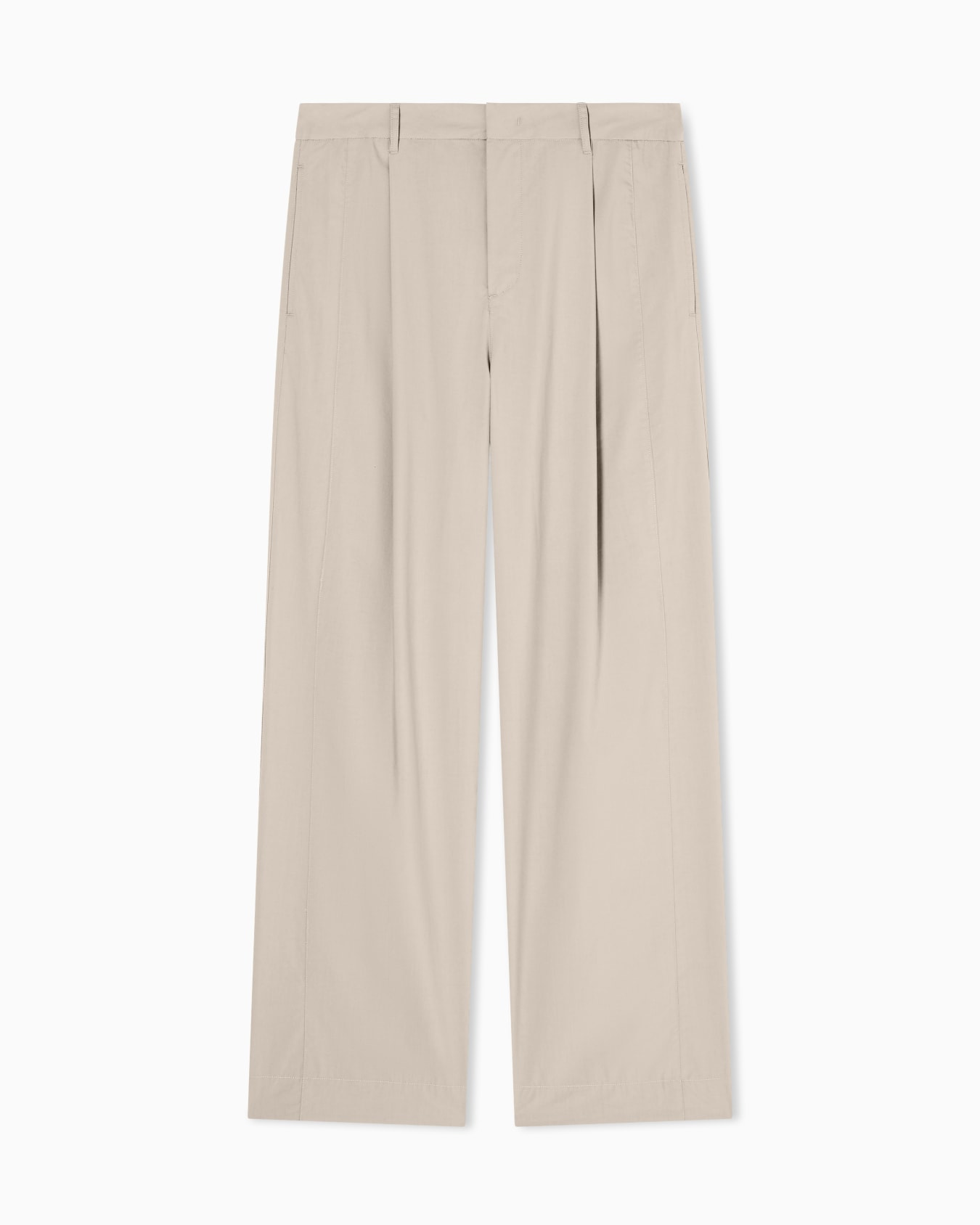 タック入り ストレートレッグ パンツ スライドする 0