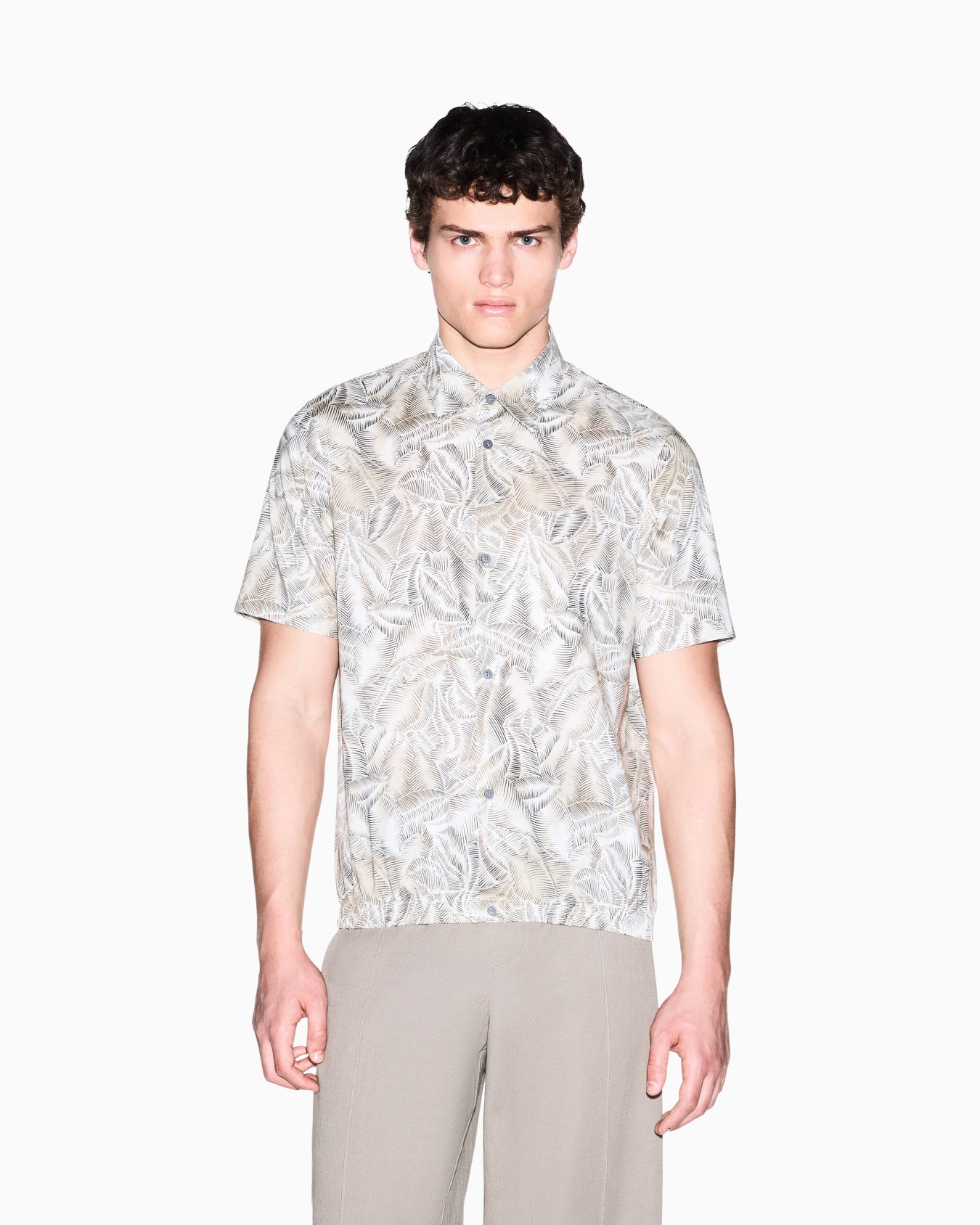 Fresh Cotton Shirt with Hidden Button Placket Slide 2