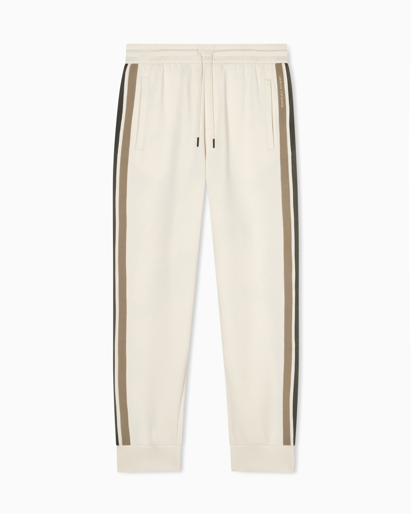 Structured sweatpants in stretch bonded cotton Slide 0