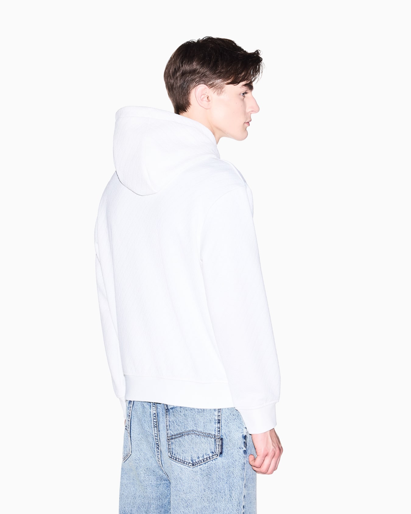 Stretch Jacquard Hoodie Diapositiva 2