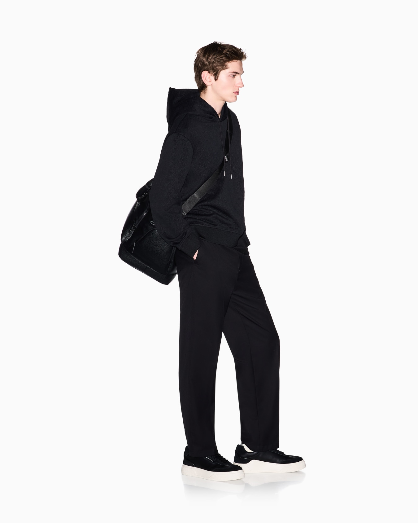 Stretch Jacquard Hoodie Diapositive 1