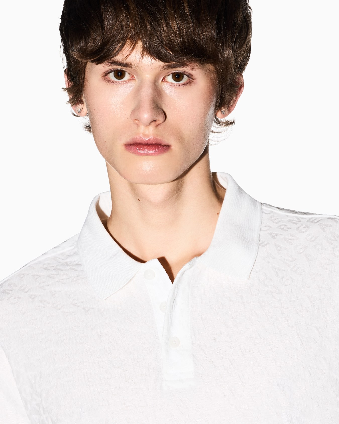 Jacquard polo shirt in mercerized cotton Diapositive 4