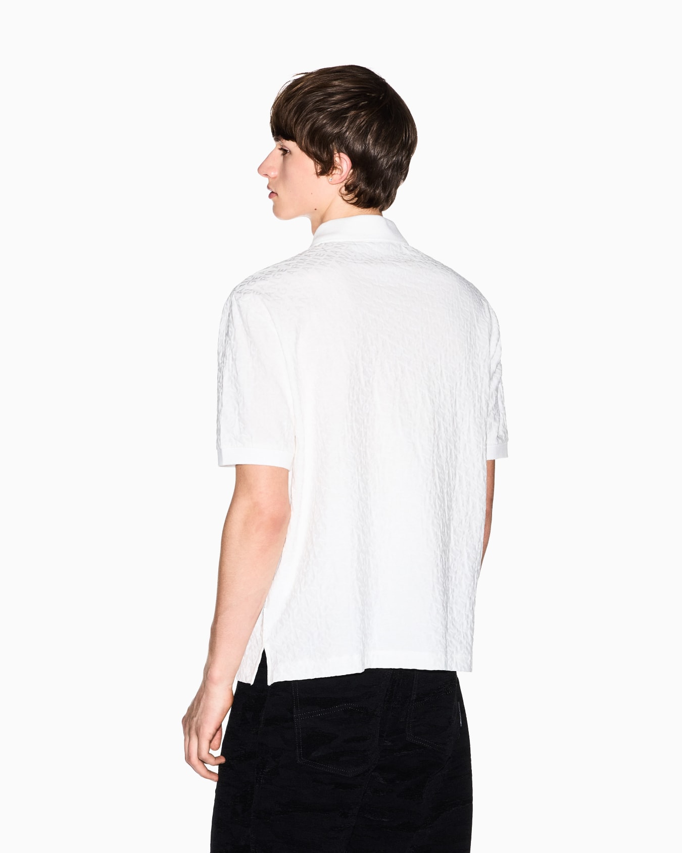 Jacquard polo shirt in mercerized cotton Diapositive 2