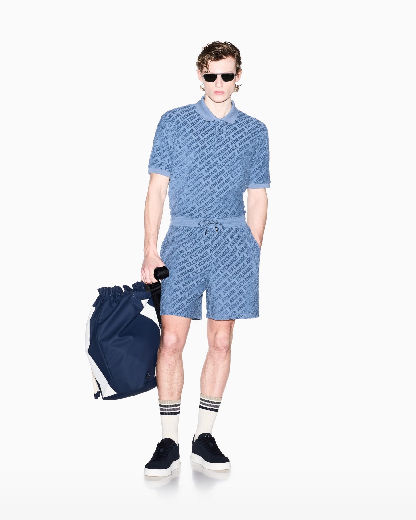 Cotton Pique Polo with Contrasting Details Slide 1