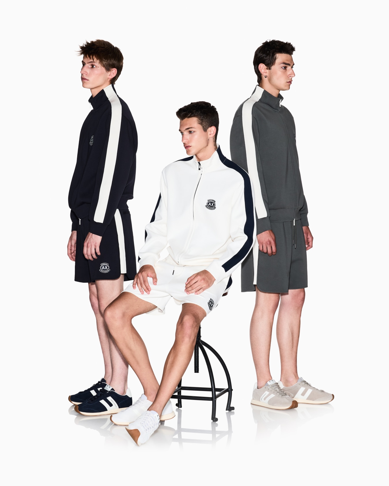 Felpa in cotone bonded stretch Slide 1