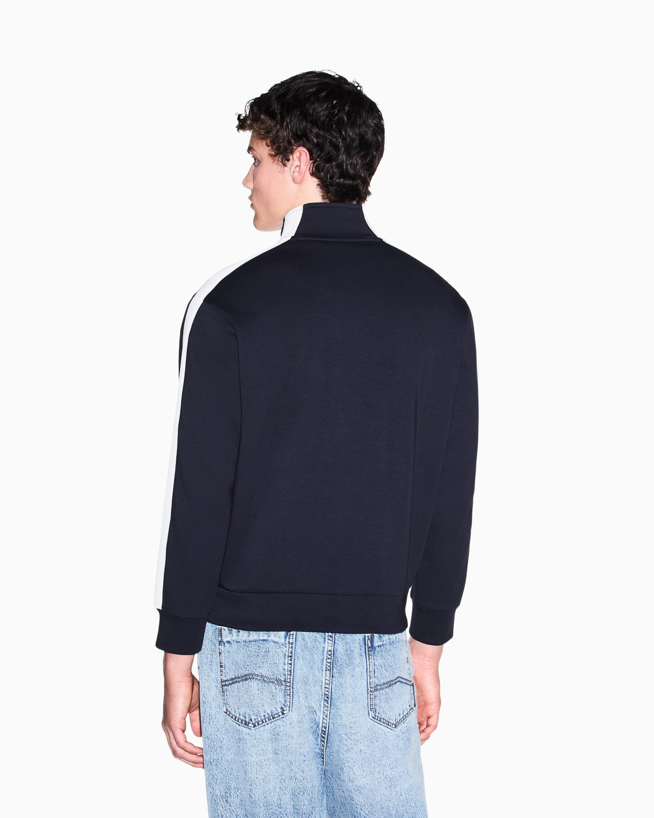 Stretch bonded cotton sweatshirt Slide 3