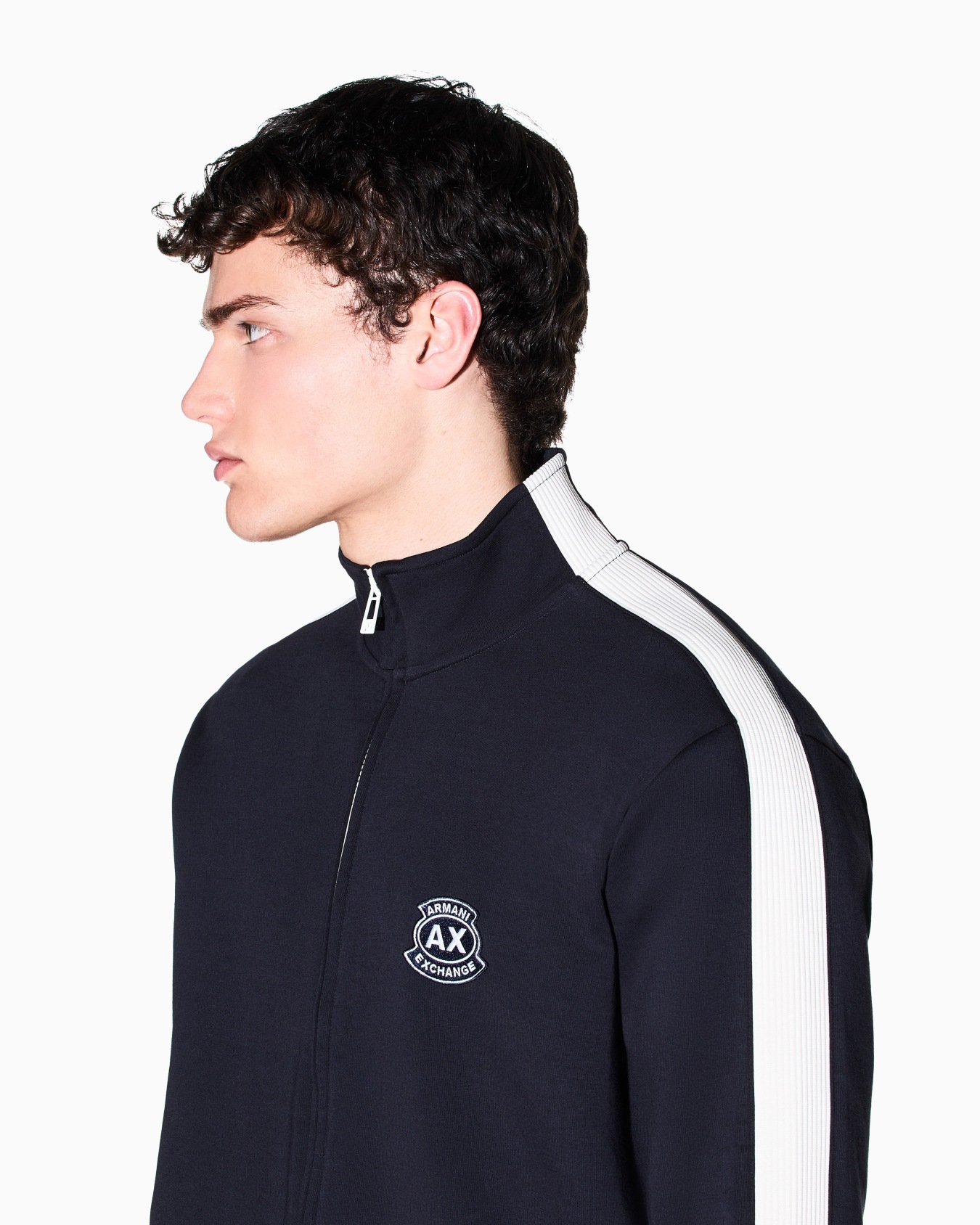 Stretch bonded cotton sweatshirt Slide 4