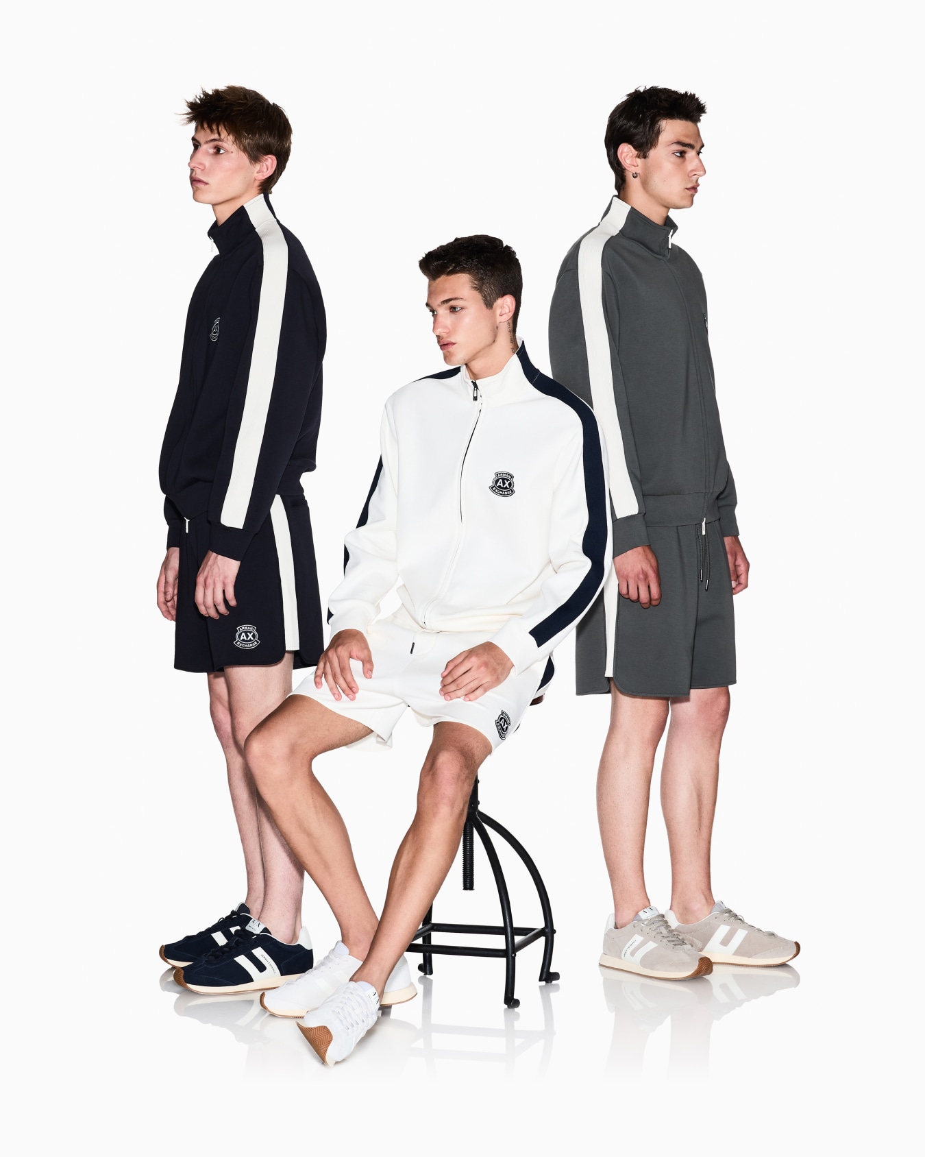 Stretch bonded cotton sweatshirt Slide 1