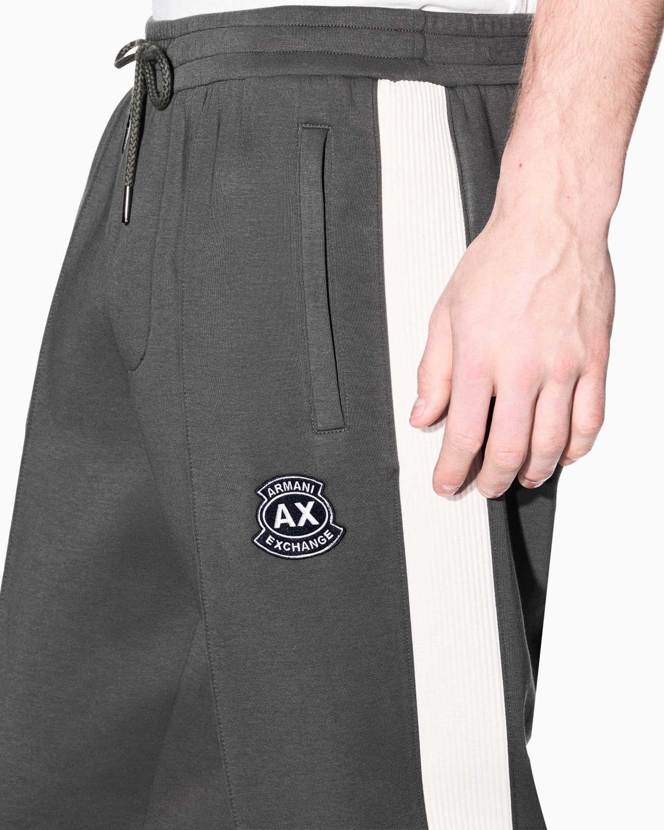 AXロゴ サイドテープ スウェットパンツ スライドする 4