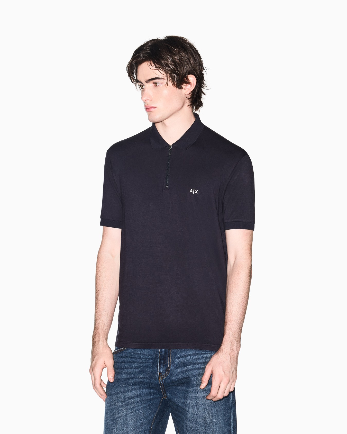 Polo shirt in technical fabric Slide 3