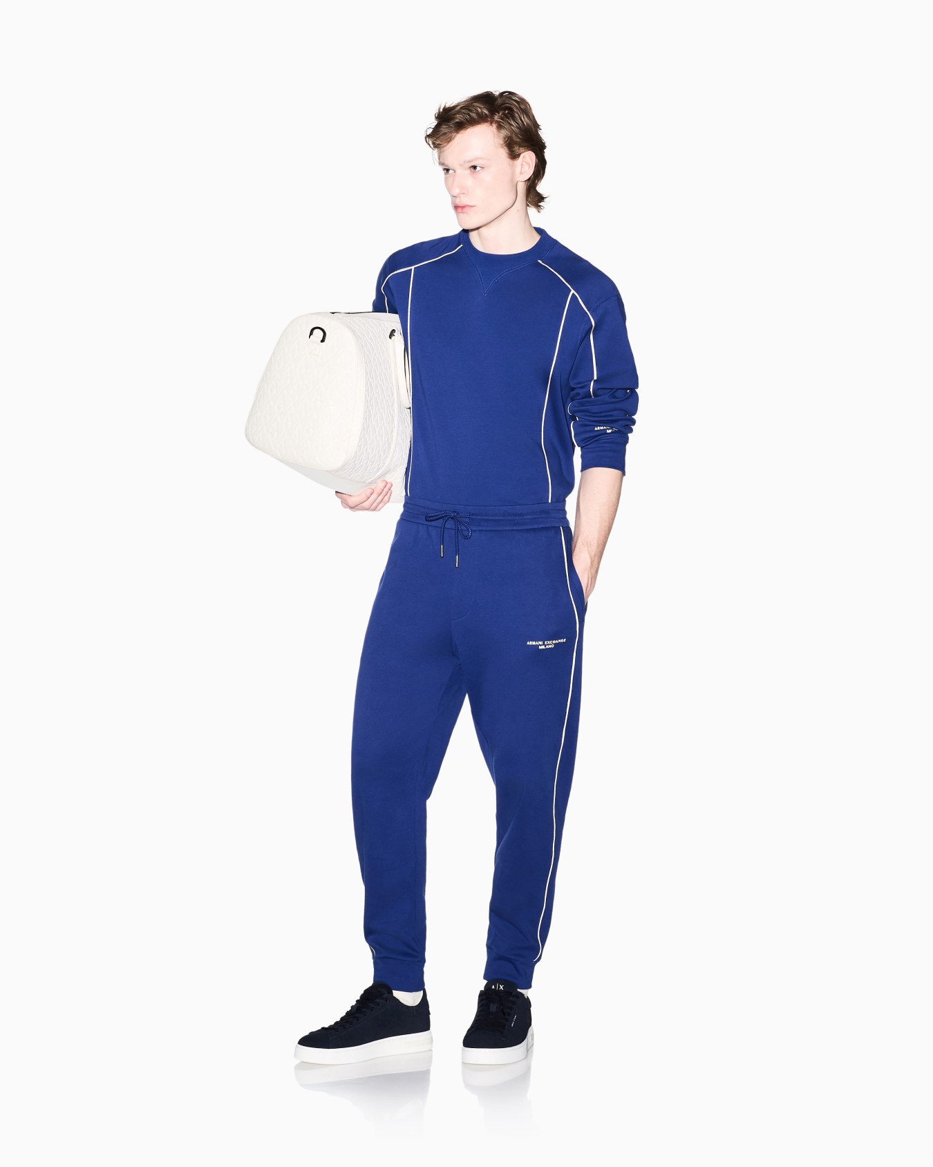 Sophisticated Comfort Crewneck Interlock Sweatshirt Slide 1