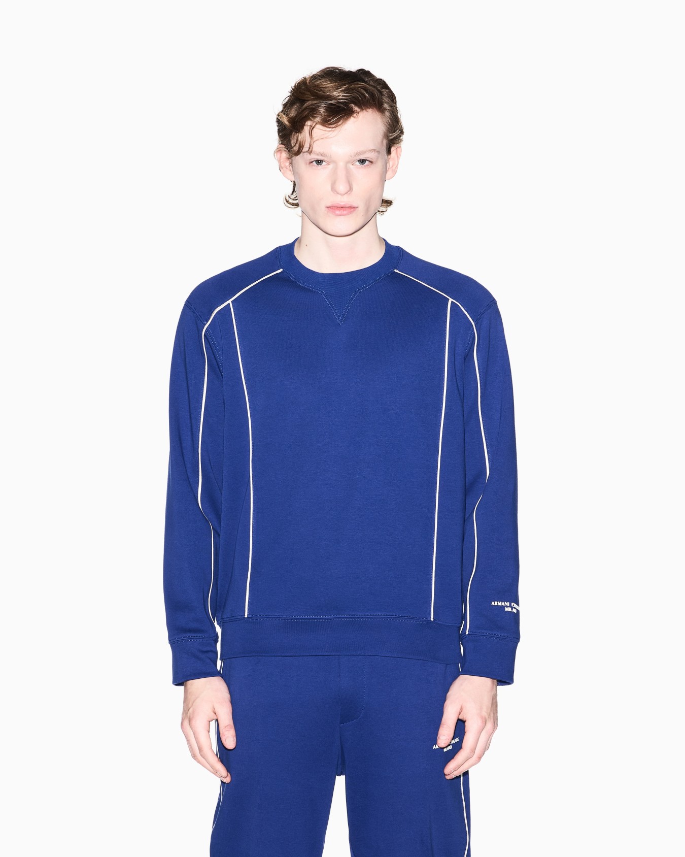 Sophisticated Comfort Crewneck Interlock Sweatshirt Slide 2