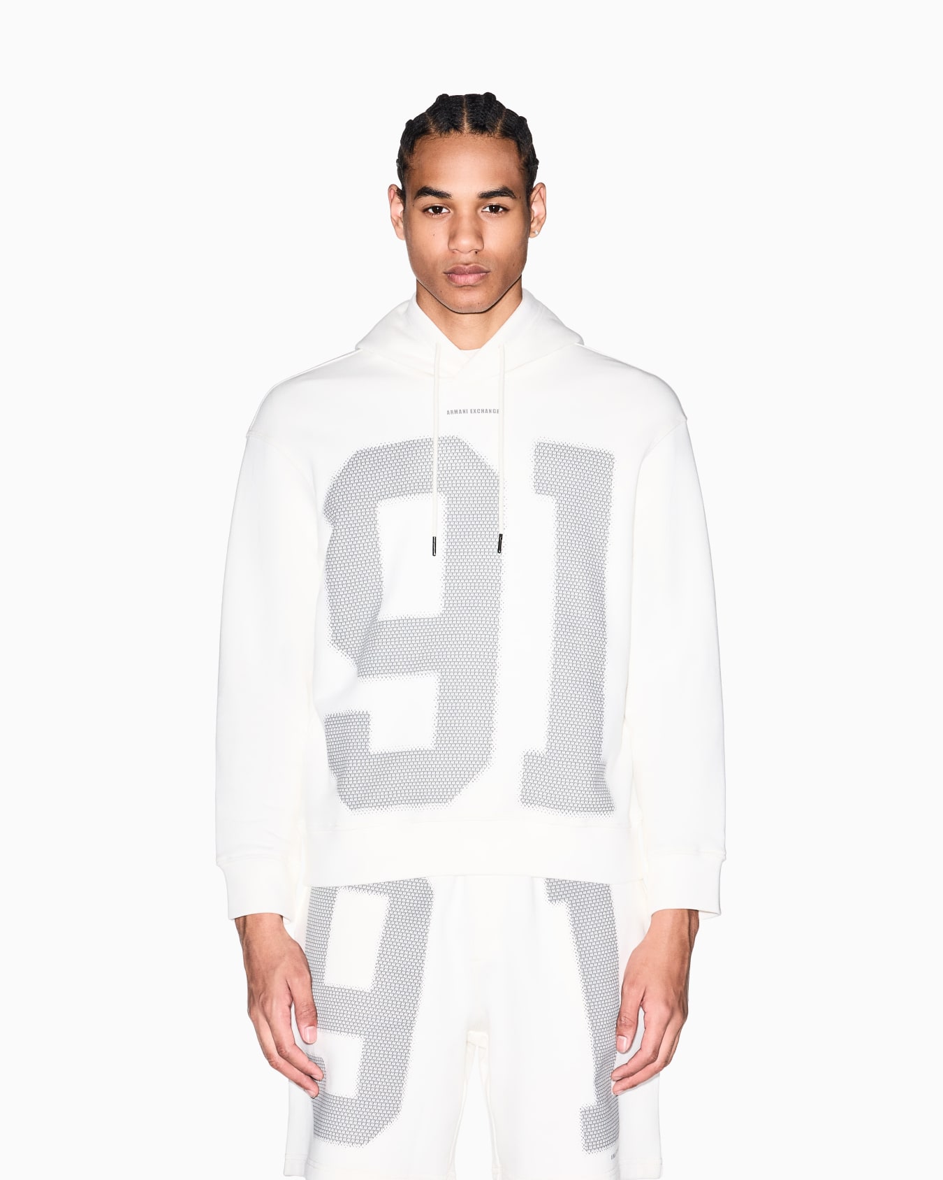 91ロゴ フーデッドスウェットプルオーバー スライドする 3